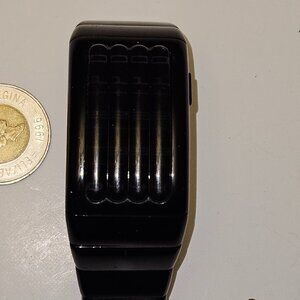 Futuristic Tokyoflash Kisai Sequence (Keisan) Black Red LED Cryptic Watch